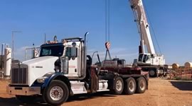 Oilfield equipment trucking company in Texas
